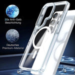 Custodia magnetica trasparente bicolore per Samsung Galaxy S26 Ultra 5G