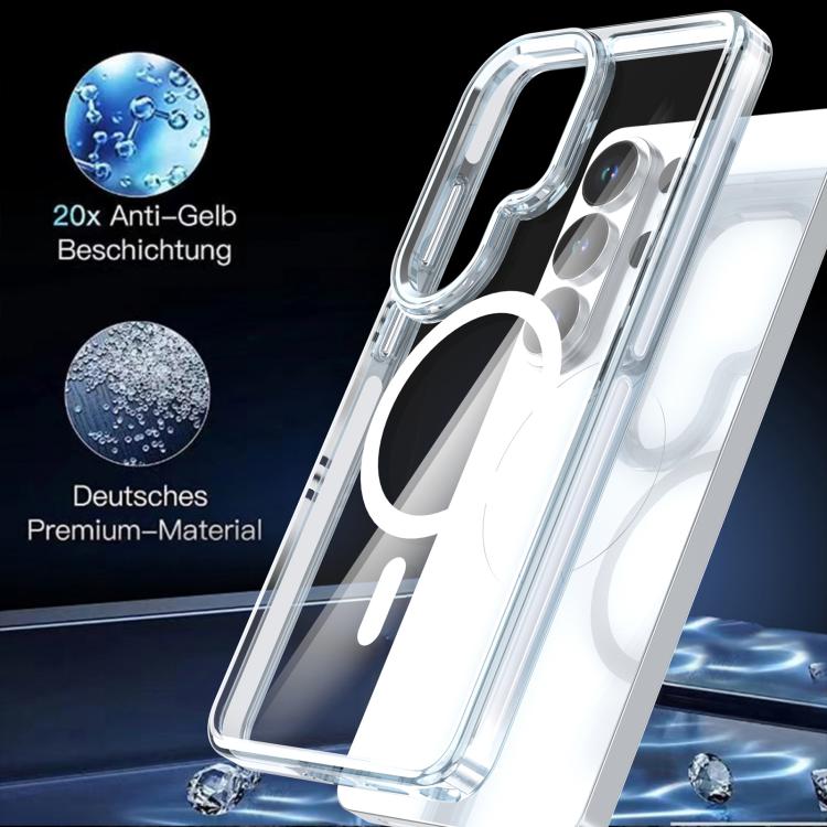 Custodia magnetica trasparente bicolore per Samsung Galaxy S26 Ultra 5G