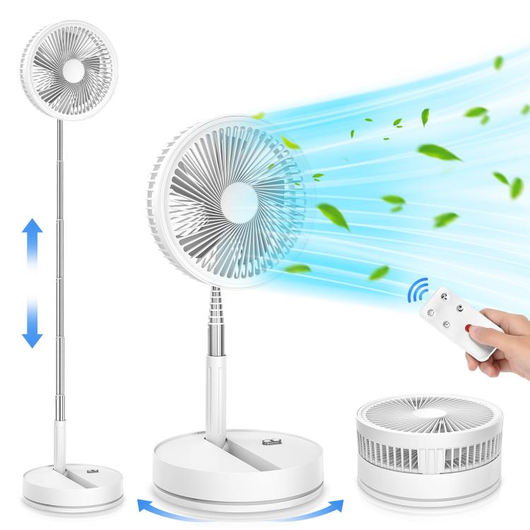 Ventilatore elettrico da tavolo pieghevole e regolabile in altezza F9 con batteria da 8000 mAh