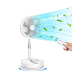 Ventilatore elettrico da tavolo pieghevole e regolabile in altezza F9 con batteria da 8000 mAh
