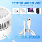 Ventilatore elettrico da tavolo pieghevole e regolabile in altezza F9 con batteria da 8000 mAh