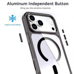 Custodia magnetica in cristallo colorato per iPhone 17 Pro Max