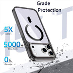 Custodia magnetica in cristallo colorato per iPhone 17 Pro Max