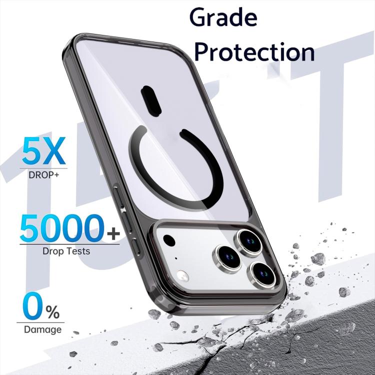Custodia magnetica in cristallo colorato per iPhone 17 Pro Max