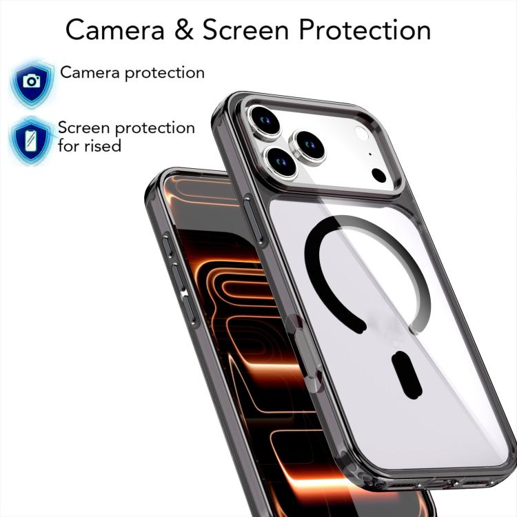 Custodia magnetica in cristallo colorato per iPhone 17 Pro Max