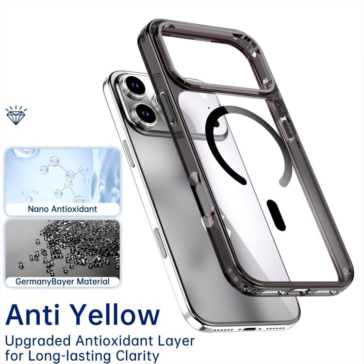 Custodia magnetica in cristallo colorato per iPhone 17 Pro Max