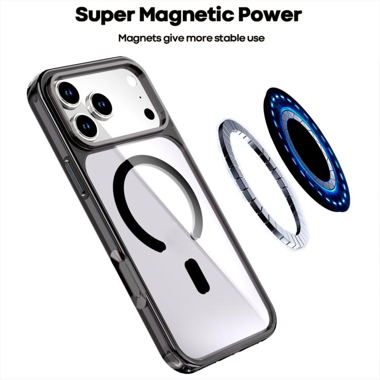 Custodia magnetica in cristallo colorato per iPhone 17 Pro Max
