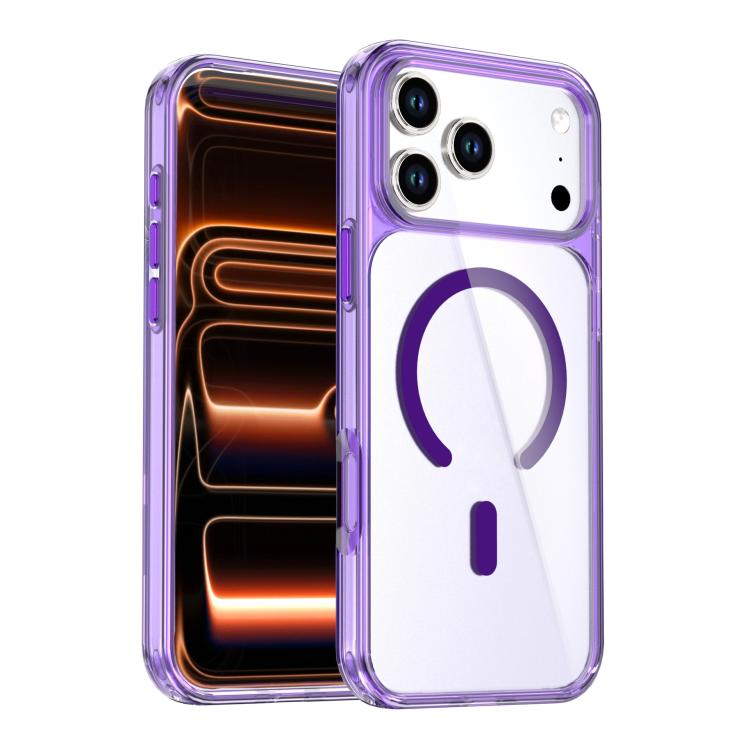 Custodia magnetica in cristallo colorato per iPhone 17 Pro Max