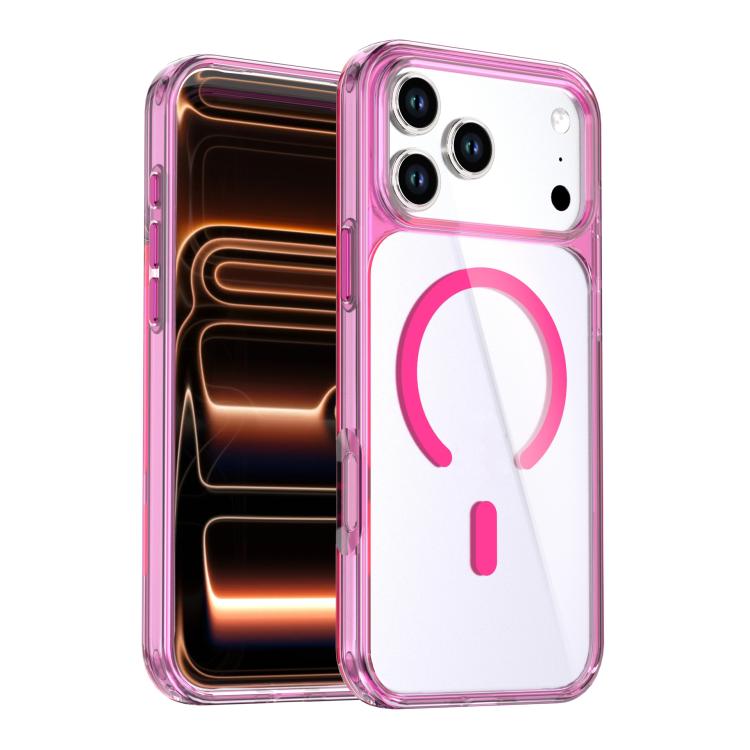 Custodia magnetica in cristallo colorato per iPhone 17 Pro Max