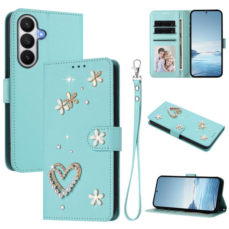 Custodia doppio strato in ecopelle vegana con motivo floreale per Samsung Galaxy