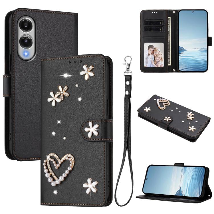Custodia doppio strato in ecopelle vegana con motivo floreale per Samsung Galaxy