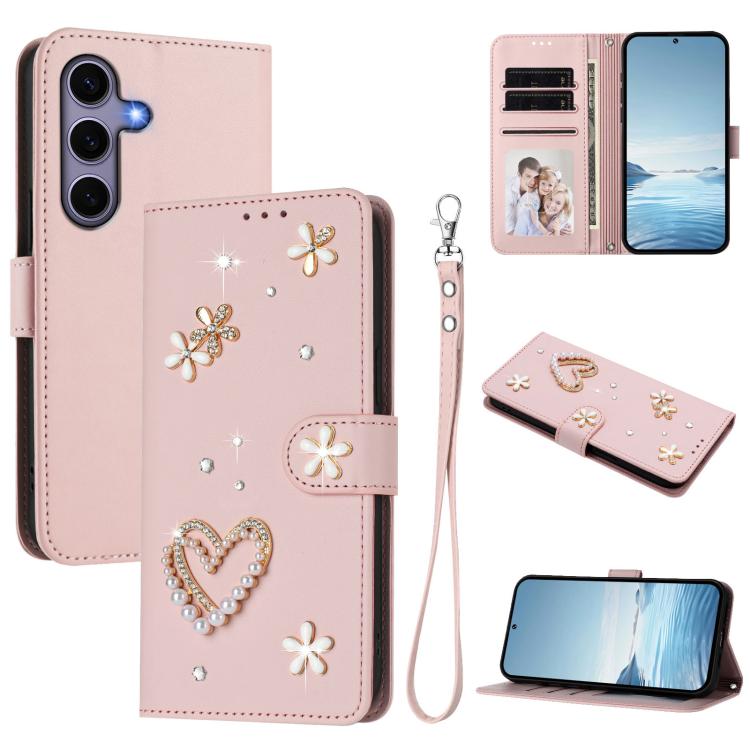 Custodia doppio strato in ecopelle vegana con motivo floreale per Samsung Galaxy
