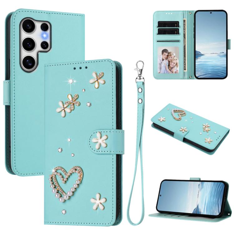 Custodia doppio strato in ecopelle vegana con motivo floreale per Samsung Galaxy