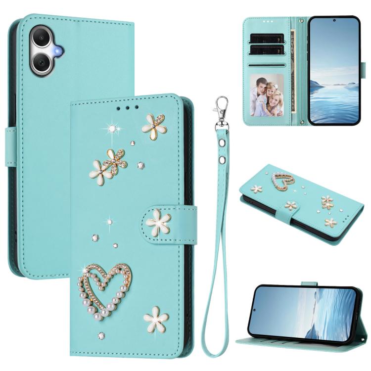 Custodia doppio strato in ecopelle vegana con motivo floreale per Samsung Galaxy