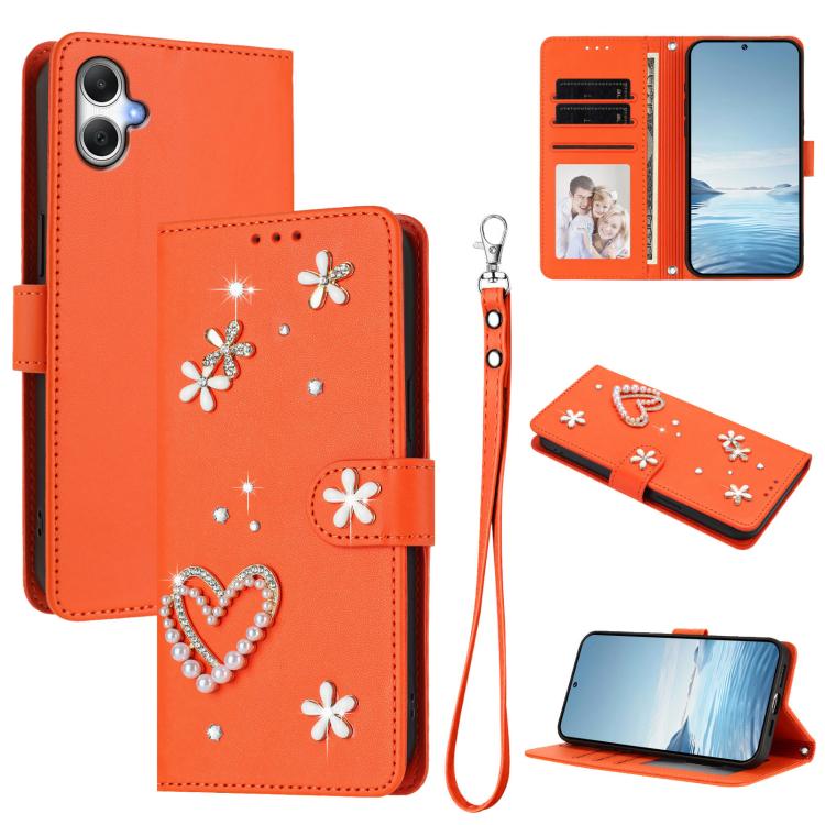 Custodia doppio strato in ecopelle vegana con motivo floreale per Samsung Galaxy