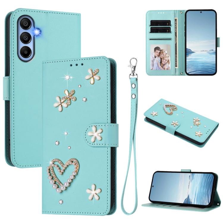 Custodia doppio strato in ecopelle vegana con motivo floreale per Samsung Galaxy