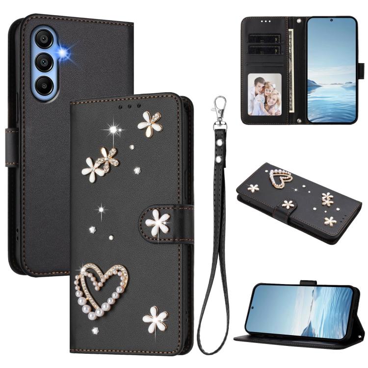 Custodia doppio strato in ecopelle vegana con motivo floreale per Samsung Galaxy