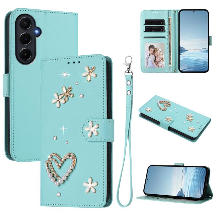 Custodia doppio strato in ecopelle vegana con motivo floreale per Samsung Galaxy