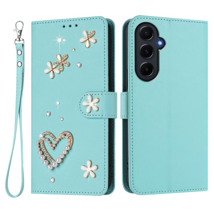 Custodia doppio strato in ecopelle vegana con motivo floreale per Samsung Galaxy