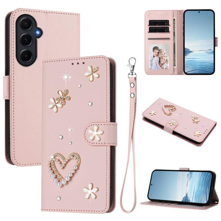 Custodia doppio strato in ecopelle vegana con motivo floreale per Samsung Galaxy