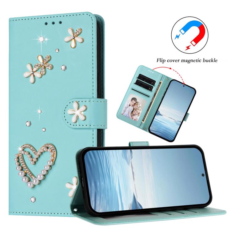 Custodia doppio strato in ecopelle vegana con motivo floreale per Samsung Galaxy
