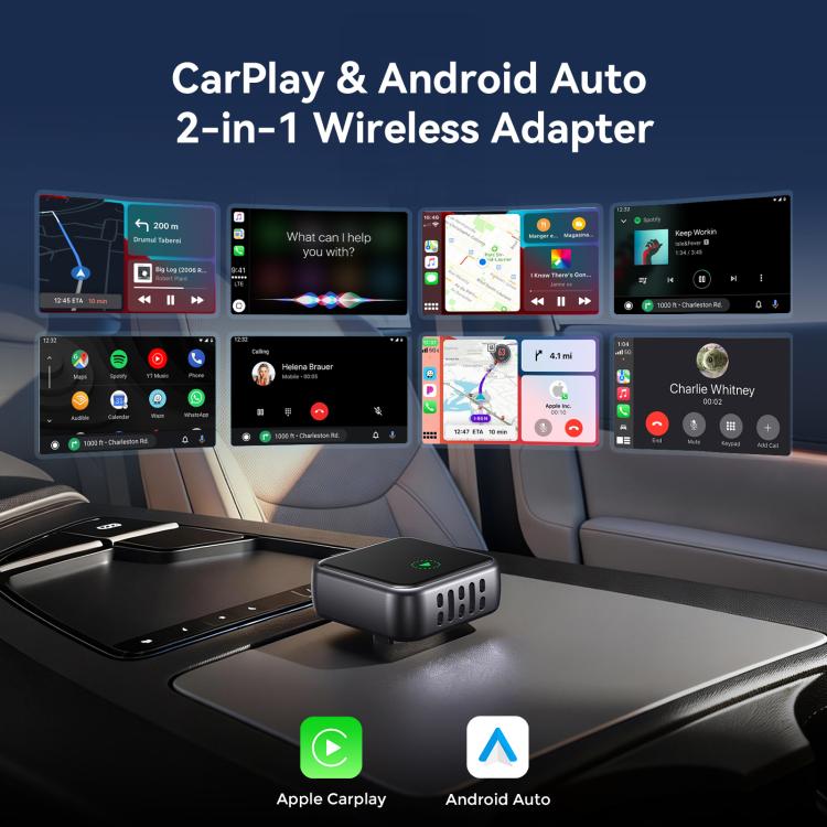 Adattatore wireless JOYROOM JR-CP3 Serie CarPlay 2 in 1 per CarPlay/Android Auto