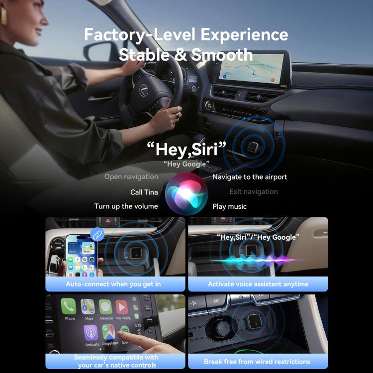 Adattatore wireless JOYROOM JR-CP3 Serie CarPlay 2 in 1 per CarPlay/Android Auto