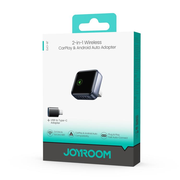 Adattatore wireless JOYROOM JR-CP3 Serie CarPlay 2 in 1 per CarPlay/Android Auto