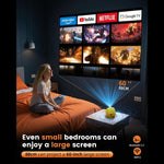 Videoproiettore intelligente Q3 720P con display LCD 150ANSI, 1GB+8GB e autofocus., EU Plug, US Plug, UK Plug, AU Plug