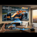Videoproiettore portatile intelligente V1 con messa a fuoco manuale, schermo LCD da 3 pollici, risoluzione 1920x1080P, frequenza di campionamento 270 ANSI e sistema operativo Android 13., Manual Focus / US Plug, Manual Focus / EU Plug                  ...
