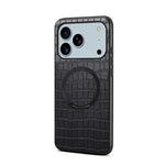 Custodia magnetica in PU effetto coccodrillo per iPhone 17 Pro Ma