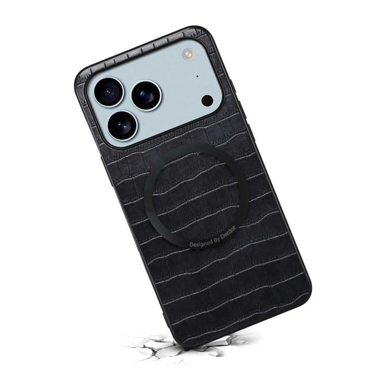 Custodia magnetica in PU effetto coccodrillo per iPhone 17 Pro Ma