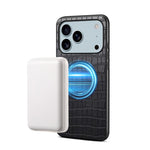 Custodia magnetica in PU effetto coccodrillo per iPhone 17 Pro Ma