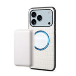 Custodia magnetica in PU effetto coccodrillo per iPhone 17 Pro Ma