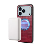 Custodia magnetica in PU effetto coccodrillo per iPhone 17 Pro Ma
