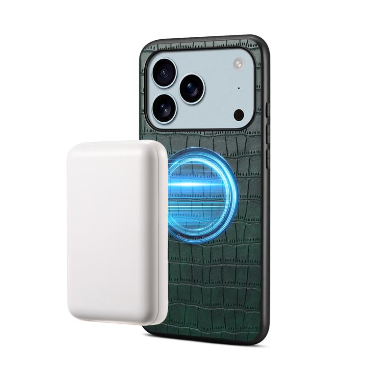 Custodia magnetica in PU effetto coccodrillo per iPhone 17 Pro Ma