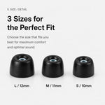 Kit 3 paia inserti auricolari in silicone per Sony WF-1000XM6 XM5