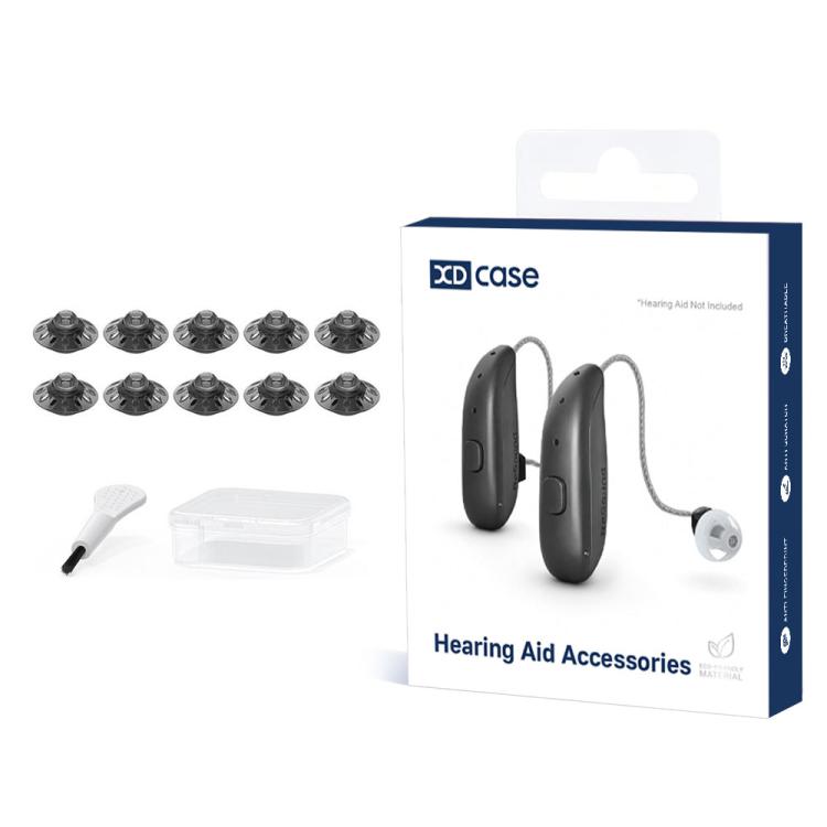 Kit 10 auricolari di ricambio in silicone per apparecchi acustici
