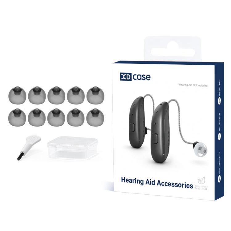 Kit 10 auricolari di ricambio in silicone per apparecchi acustici