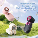 HX-F386 Mini ventola di raffreddamento pieghevole ad alta velocità con display digitale
