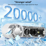 Mini ventilatore portatile ad alta velocità K824 a turbina eolica concentrata