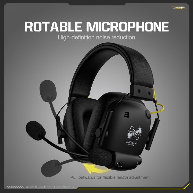Cuffie da gioco ONIKUMA GT888 Bluetooth 2.4G a quattro modalità, con o senza fili, GT888