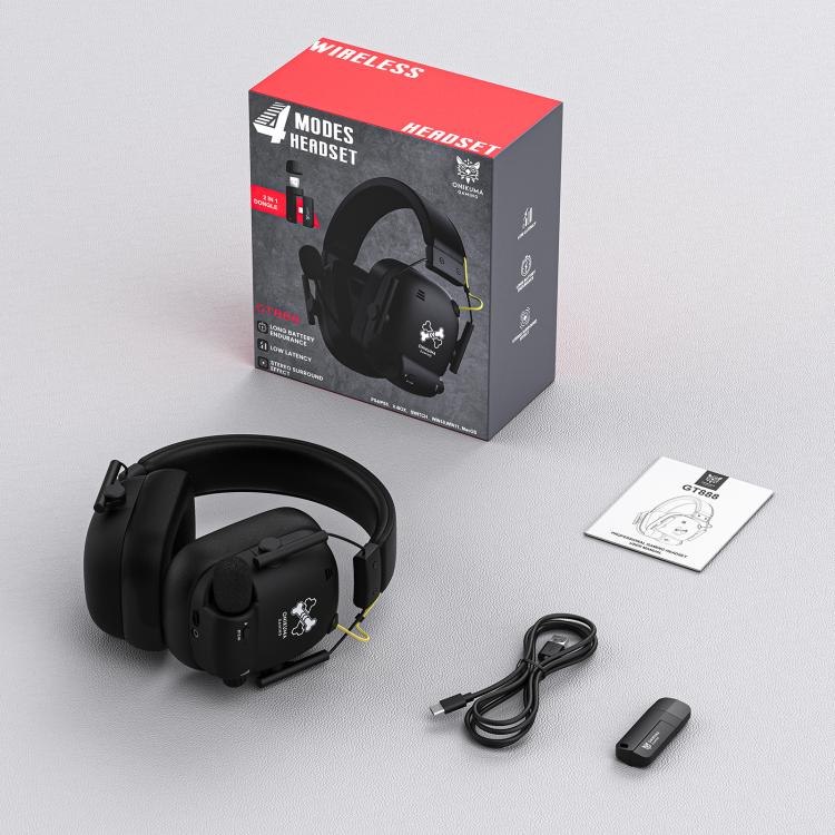 Cuffie da gioco ONIKUMA GT888 Bluetooth 2.4G a quattro modalità, con o senza fili, GT888