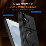Custodia con schermo scorrevole e supporto magnetico per Galaxy A55 e A35 5G