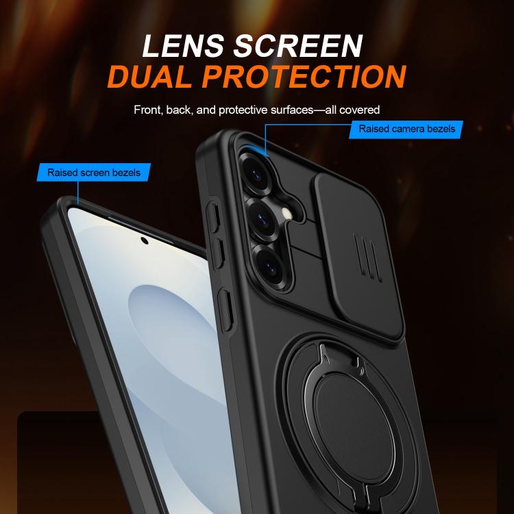 Custodia con schermo scorrevole e supporto magnetico per Galaxy A55 e A35 5G
