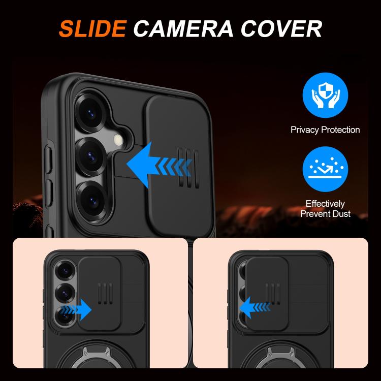 Custodia con schermo scorrevole e supporto magnetico per Galaxy A55 e A35 5G