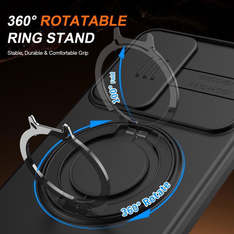 Custodia con schermo scorrevole e supporto magnetico per Galaxy A16 A17 A26