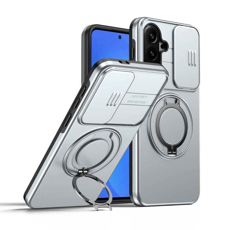 Custodia con schermo scorrevole e supporto magnetico per Galaxy A16 A17 A26