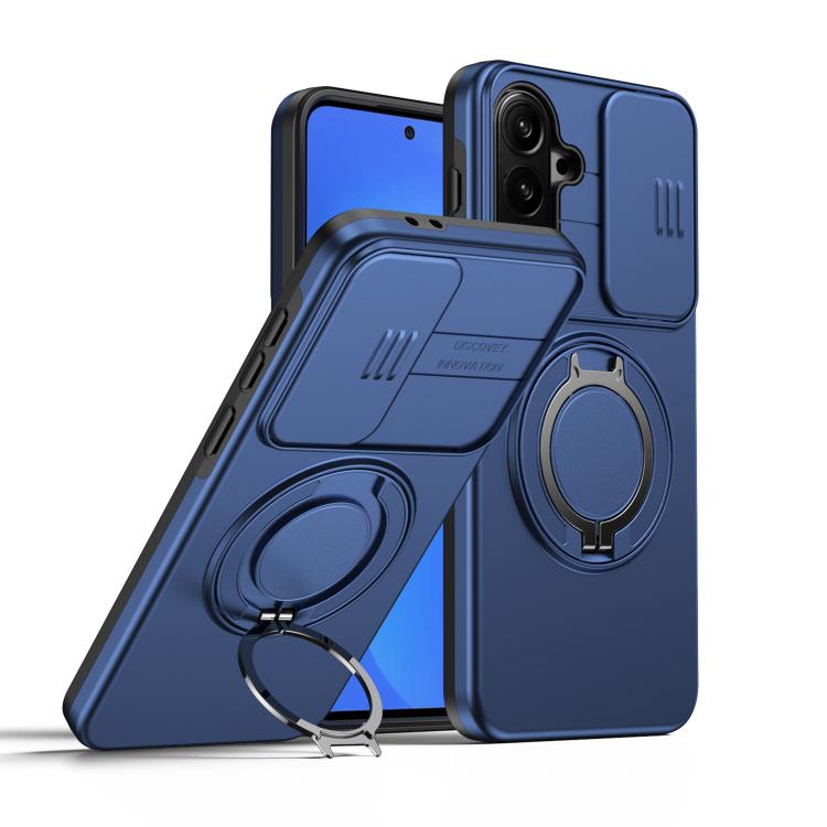 Custodia con schermo scorrevole e supporto magnetico per Galaxy A16 A17 A26