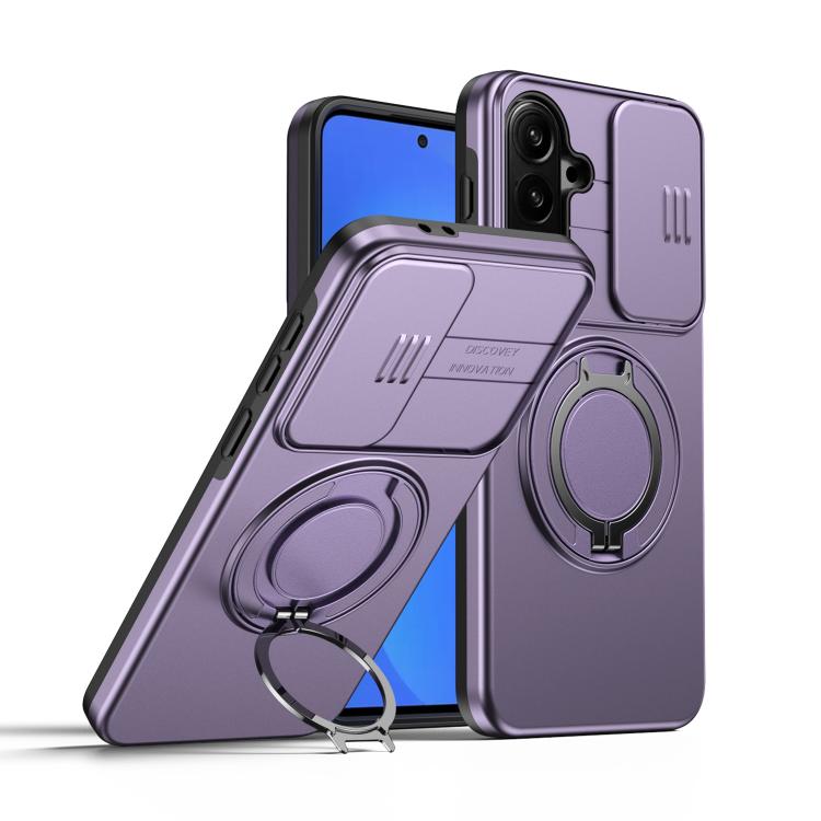 Custodia con schermo scorrevole e supporto magnetico per Galaxy A16 A17 A26